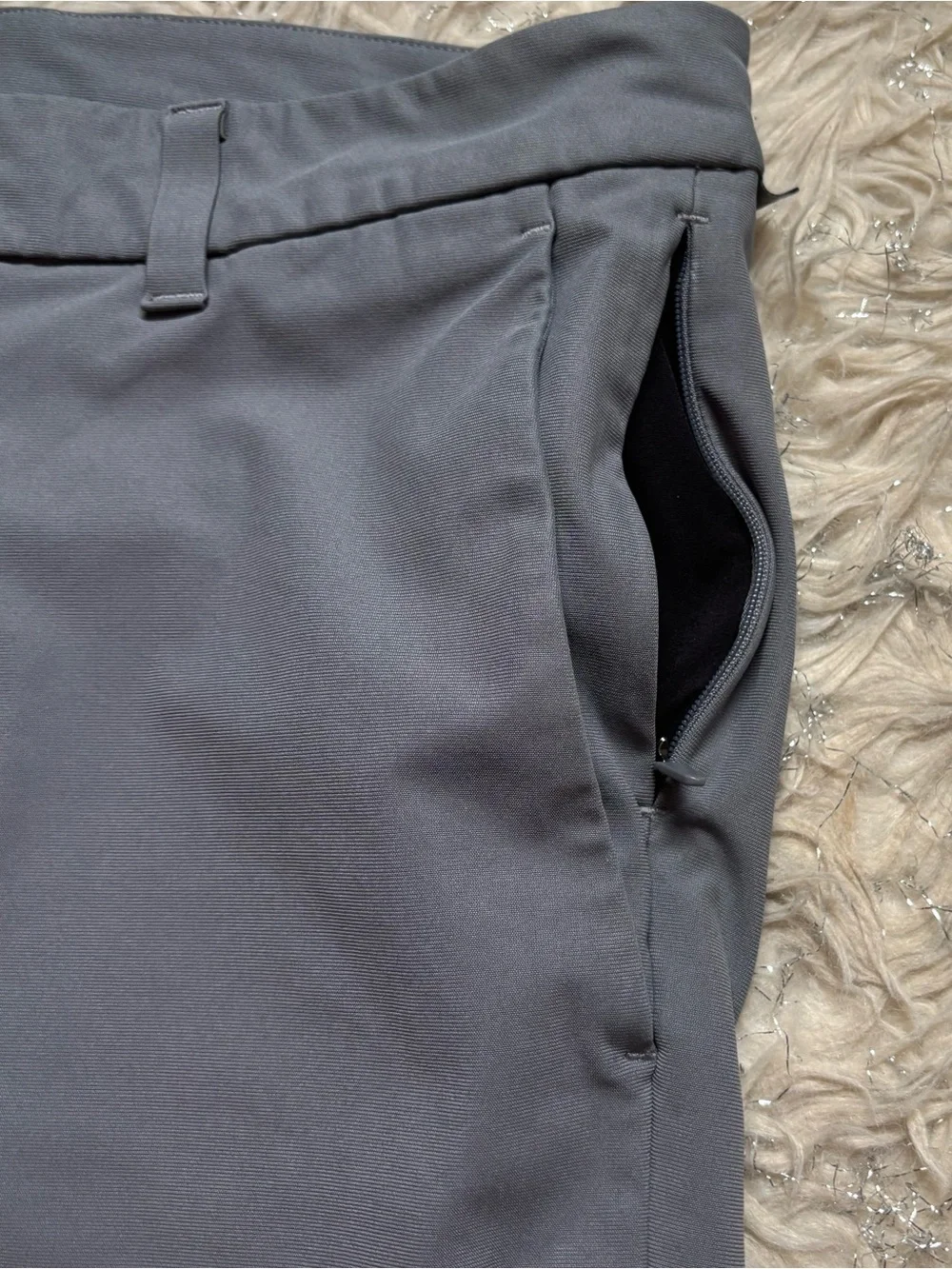 Lululemon Athletica Men's Gray Slim-Fit Stretch Warpstreme Pants Size 32